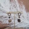 Boucles d'oreilles CERCLE Œil de Tigre