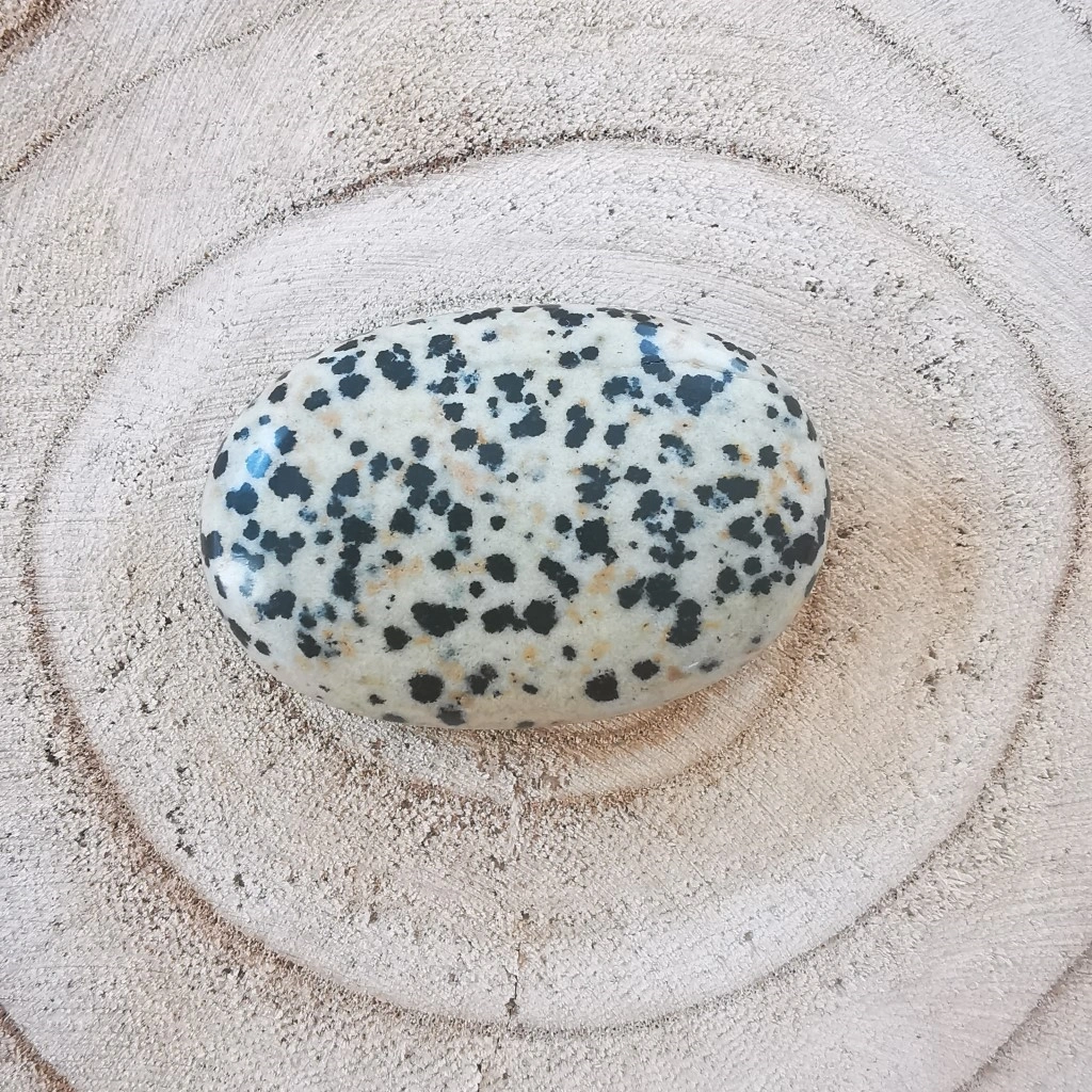 Pierre amulette Jaspe Dalmatien ovale