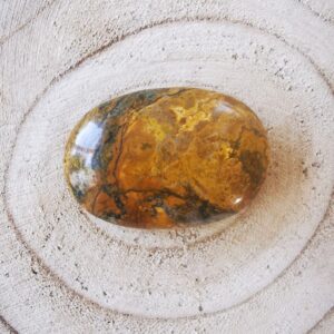 Pierre amulette Jaspe Océan ovale